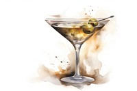 Martini cocktail drink glass. AI generated Image by rawpixel.