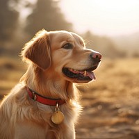 Dog outdoors mammal animal. 