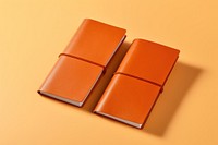 Diary leather wallet book.