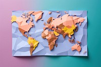 Paper map world art. AI generated Image by rawpixel.