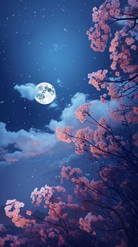 Moon sky astronomy outdoors. AI generated Image by rawpixel.