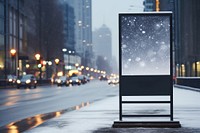 Mockup street billboard outdoors. 