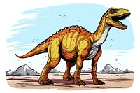 Dinosaur animal outdoors extinct. AI generated Image by rawpixel.