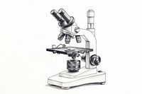 Microscope drawing magnification technology. AI generated Image by rawpixel.