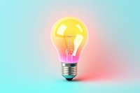 Light lightbulb illuminated electricity. AI generated Image by rawpixel.