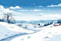 Winter snow landscape mountain. AI generated Image by rawpixel.