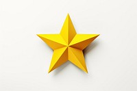 Symbol yellow paper star. 