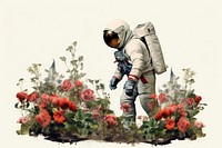 Plant astronaut outdoors flower. 