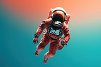 Astronaut space astronomy parachuting. AI generated Image by rawpixel.