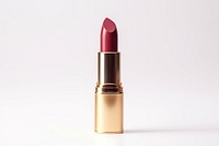 Lipstick cosmetics white background magenta. 