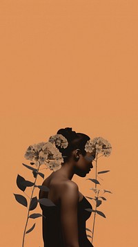 Love self flower plant black. AI generated Image by rawpixel.