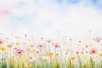 Flower grassland landscape