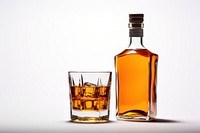 Bottle whisky glass drink. 