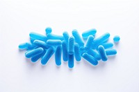 Pill blue white background medication. AI generated Image by rawpixel.