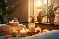 Candle lighting spa spirituality. 