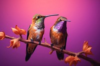 Hummingbird animal plant beak. AI generated Image by rawpixel.