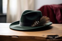 Table green hat headwear. AI generated Image by rawpixel.