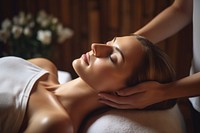 Massage adult woman spa. AI generated Image by rawpixel.