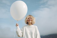 Balloon outdoors holding adult. AI generated Image by rawpixel.