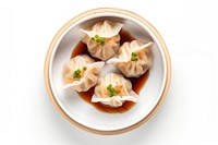 Food dumpling plate meal. AI generated Image by rawpixel.