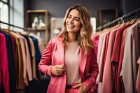 Shopping choosing fashion smiling. AI generated Image by rawpixel.