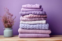 Sweater towel lilac variation. 