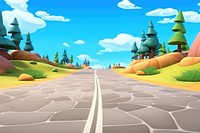 Road backgrounds landscape outdoors. 