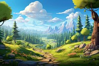 Wilderness landscape outdoors woodland. AI generated Image by rawpixel.
