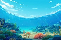 Ocean backgrounds underwater outdoors. 