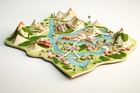 Cartoon map architecture topography. AI generated Image by rawpixel.