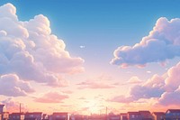 Sky sunlight outdoors horizon. AI generated Image by rawpixel.