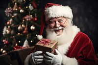 Christmas smiling giving adult. AI generated Image by rawpixel.