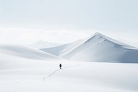 Mountain snow landscape outdoors. 