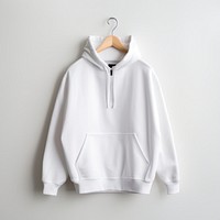 Hood sweatshirt hoodie white. AI generated Image by rawpixel.