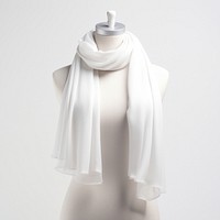 Scarf white white background studio shot. 