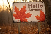 Outdoors wooden sign mockup psd