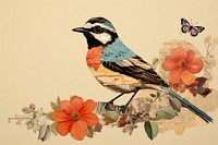 Bird painting animal plant design