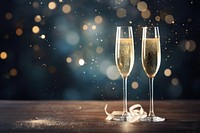 Celebration champagne glass drink. AI generated Image by rawpixel.