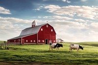 Barn farm cow architecture. 