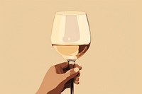 Glass wine drink refreshment. AI generated Image by rawpixel.