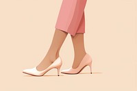 Footwear shoe heel pink. 