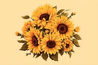 Sunflower pattern plant inflorescence. AI generated Image by rawpixel.