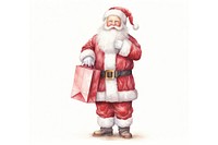 Gift red bag white background. AI generated Image by rawpixel.