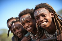 Tribe happy togetherness celebration. AI generated Image by rawpixel.