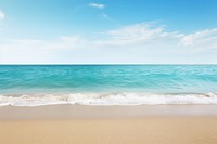 Beach outdoors horizon. 