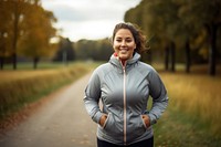 Jogging outdoors running sports. 