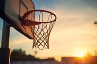 Basketball sports hoop chandelier. 