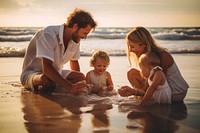 Beach outdoors vacation portrait. AI generated Image by rawpixel.