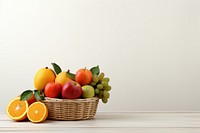 Fruit grapefruit basket apple. AI generated Image by rawpixel.