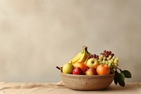 Fruit banana basket apple. 